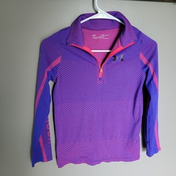 Under Armour Girls 1/4 Zip Pullover - Picture 1 of 3